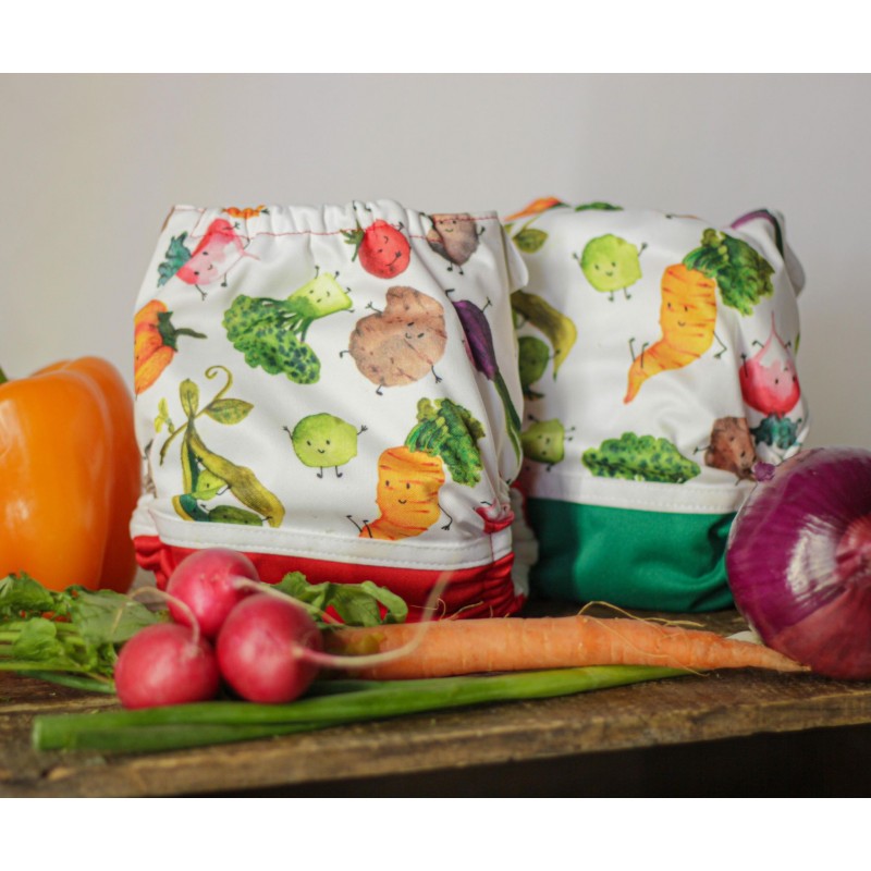 Vegetable Party pocket diaper - 2.0